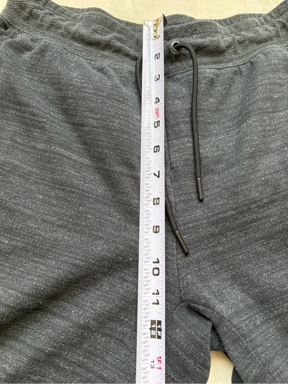 Vintage Dark Gray Nike Men's Athletic Shorts with Drawstring